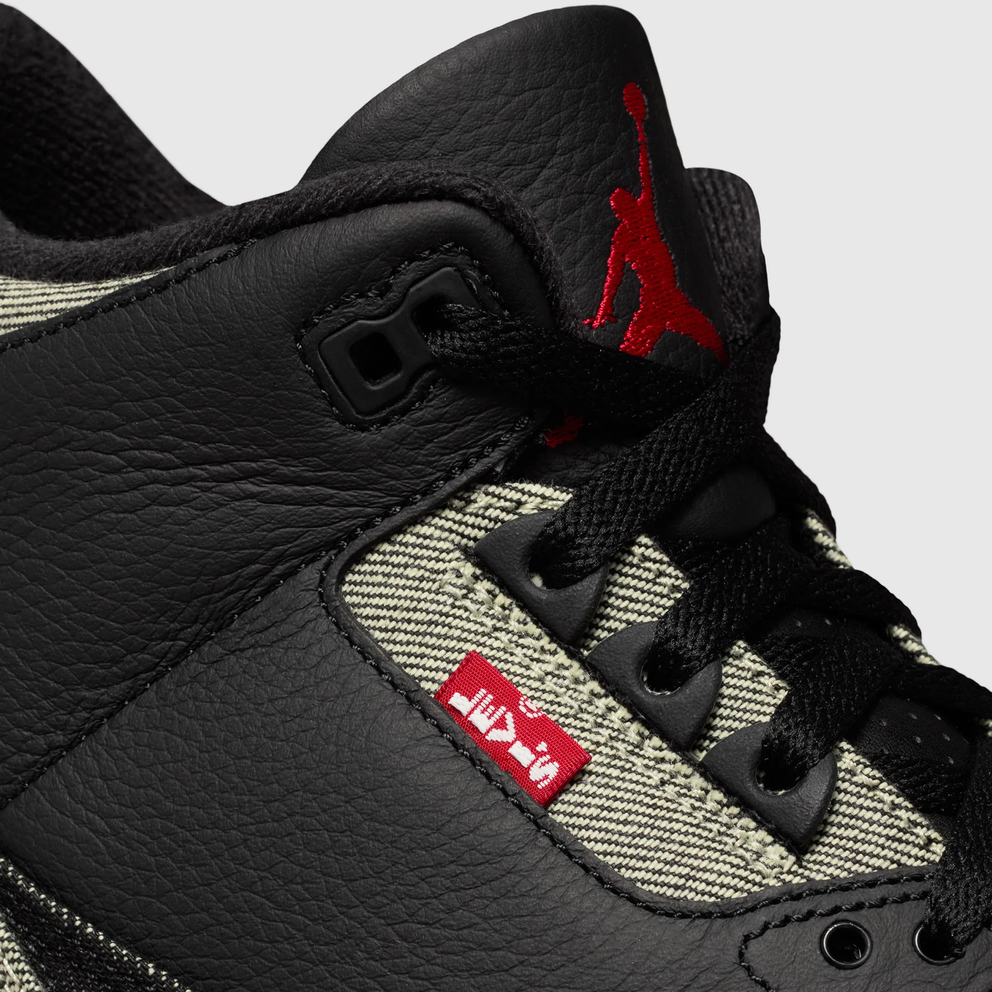 Air Jordan 3 x LeviāsĀ®
Black Denim Sneakers - Image 6