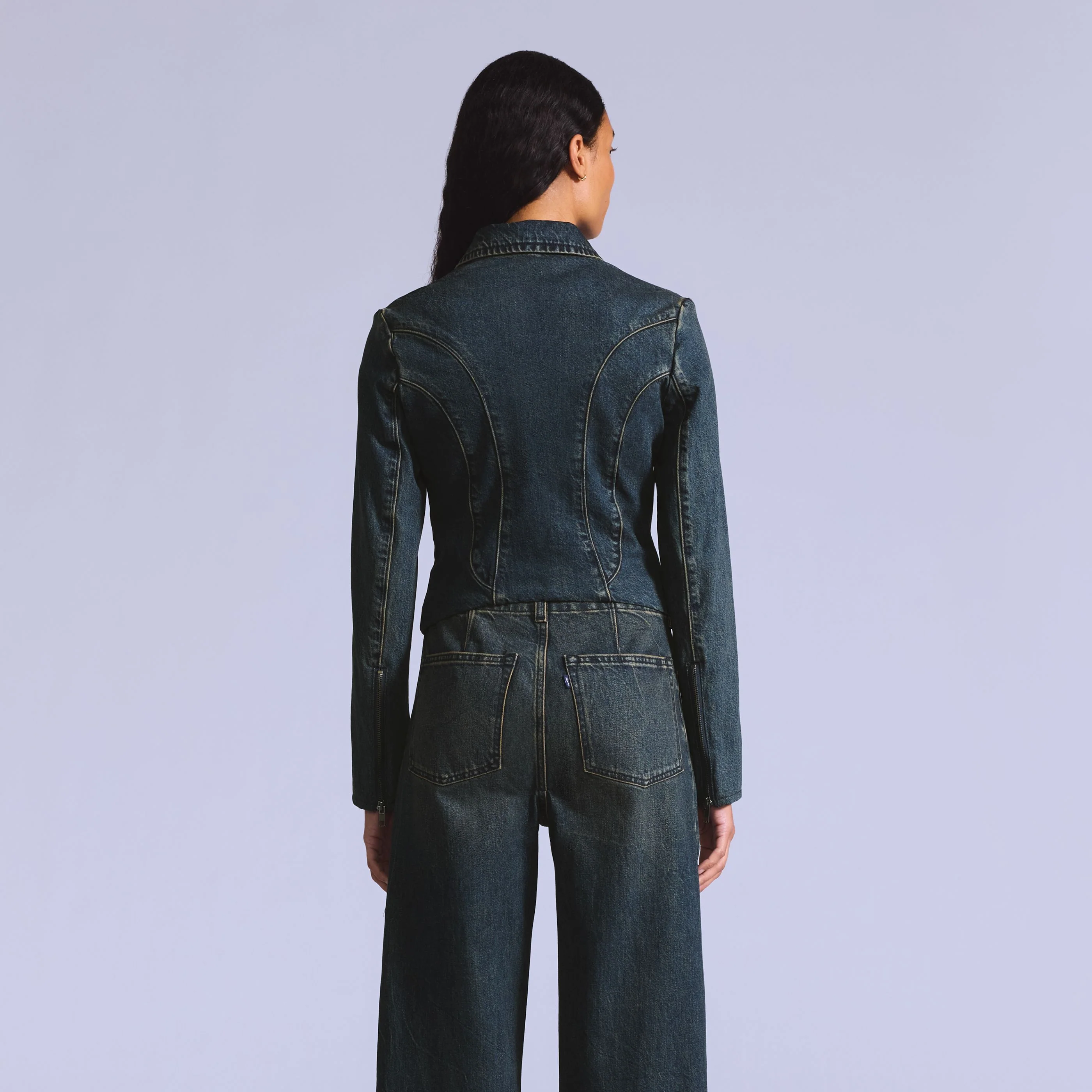Levi'sĀ® Blue Tab Women's Moto Jacket - Image 3
