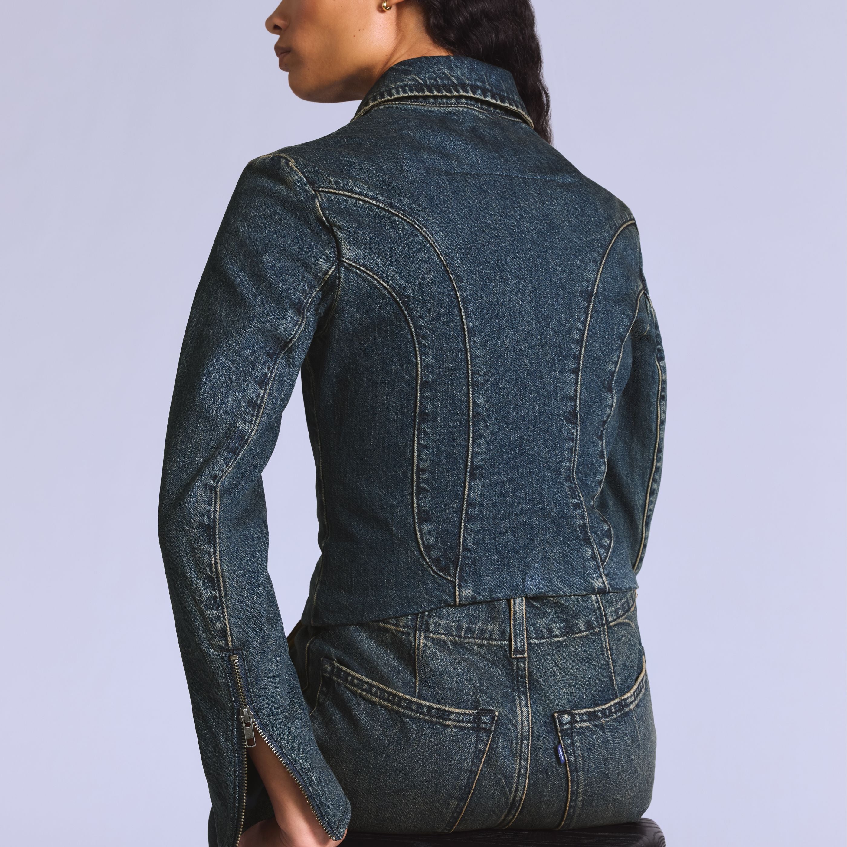 Levi'sĀ® Blue Tab Women's Moto Jacket - Image 5