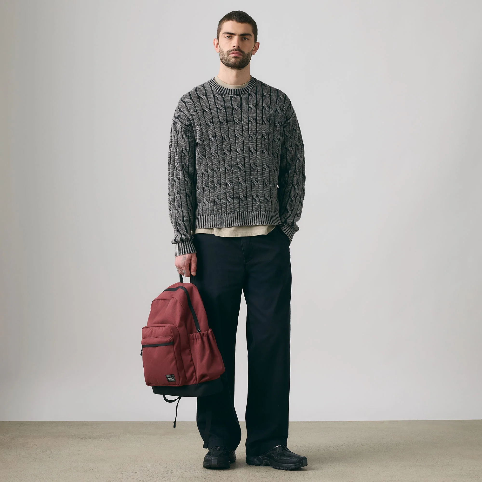 Levi's® Men's Carmel Cable Crew Sweater - Image 3