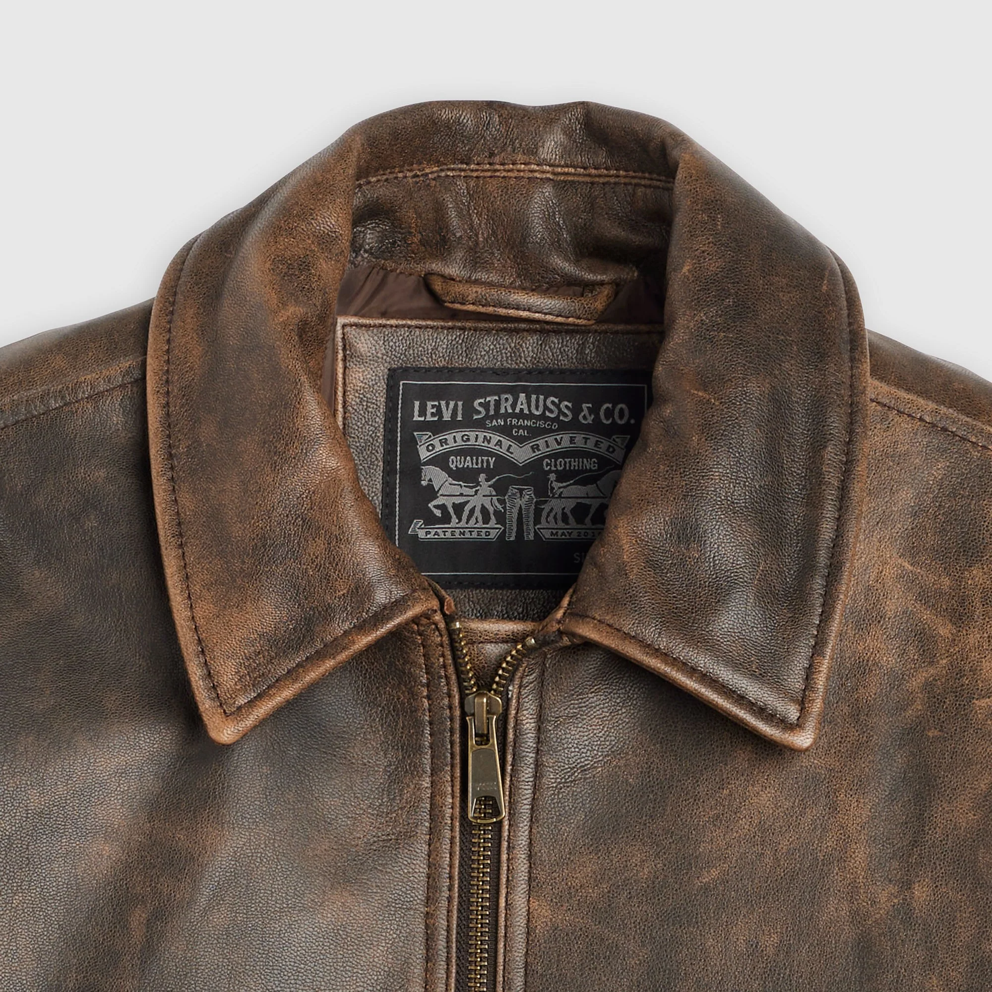 Levi's® Men's Clayton Leather Aviator Jacket - Image 8