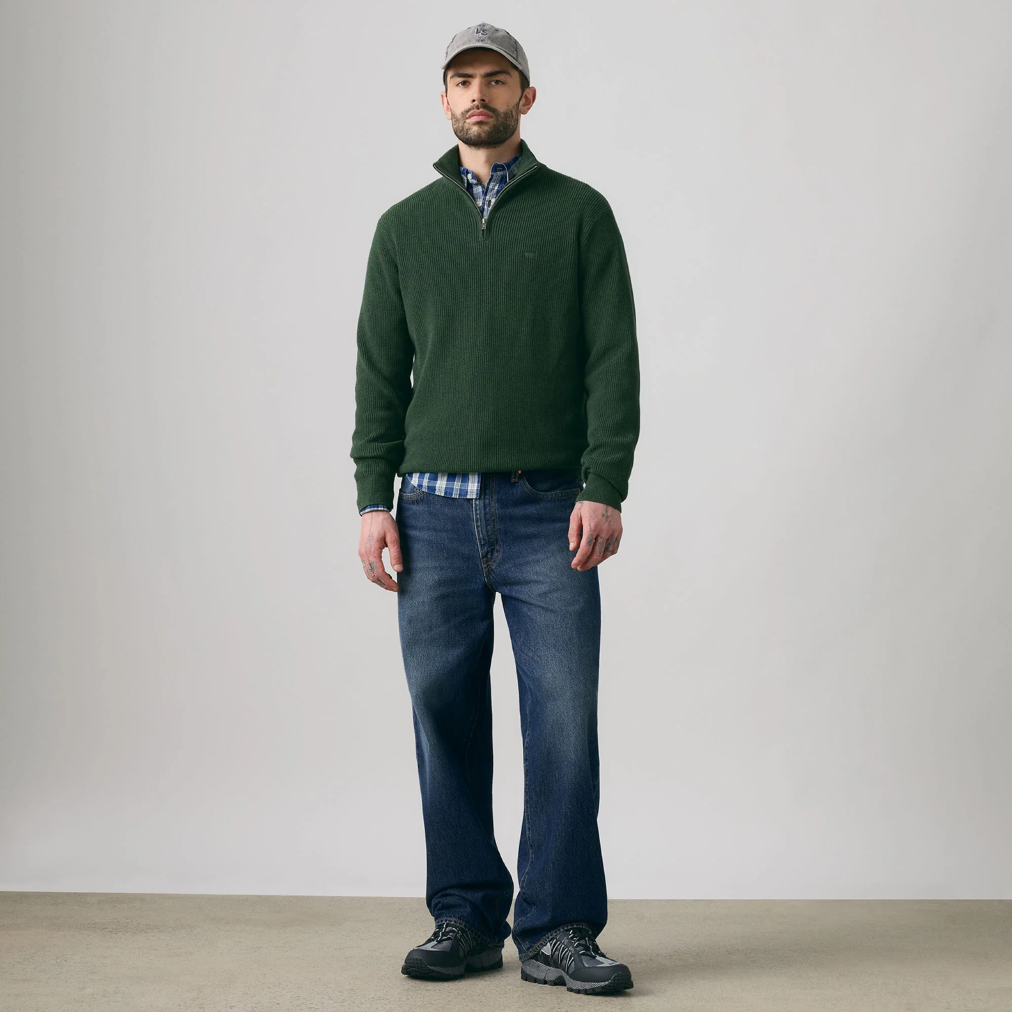 Levi's® Men's Housemark Quarter Zip Sweater - Image 3