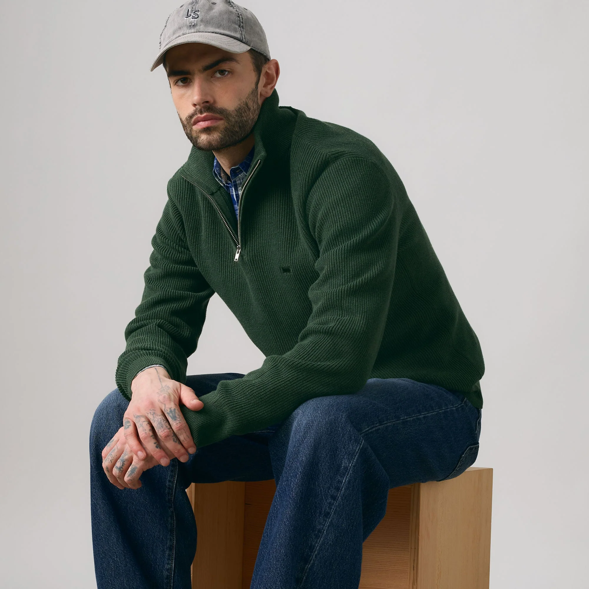 Levi's® Men's Housemark Quarter Zip Sweater - Image 4