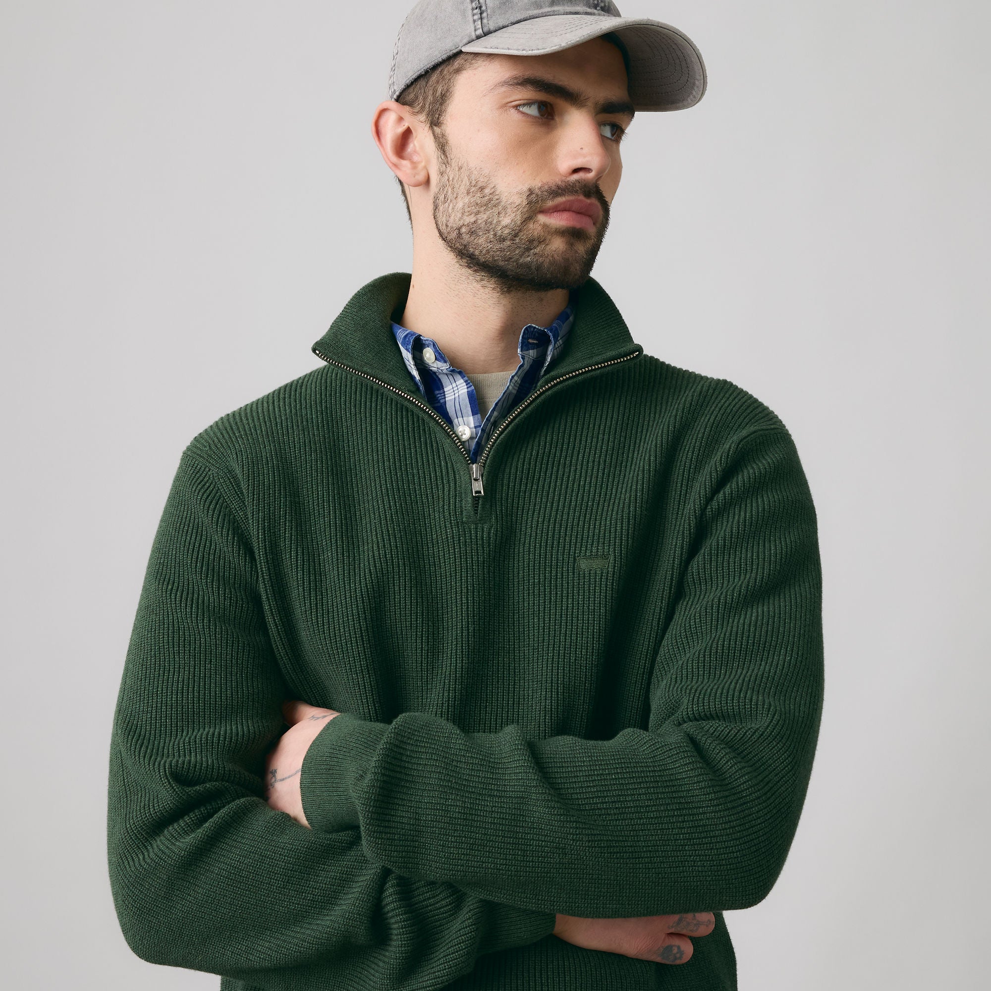 Levi's® Men's Housemark Quarter Zip Sweater - Image 5