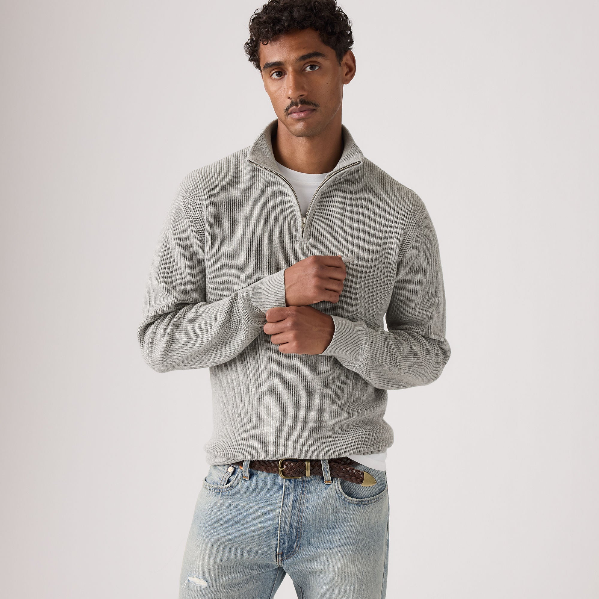 Levi's® Men's Housemark Quarter Zip Sweater - Image 3