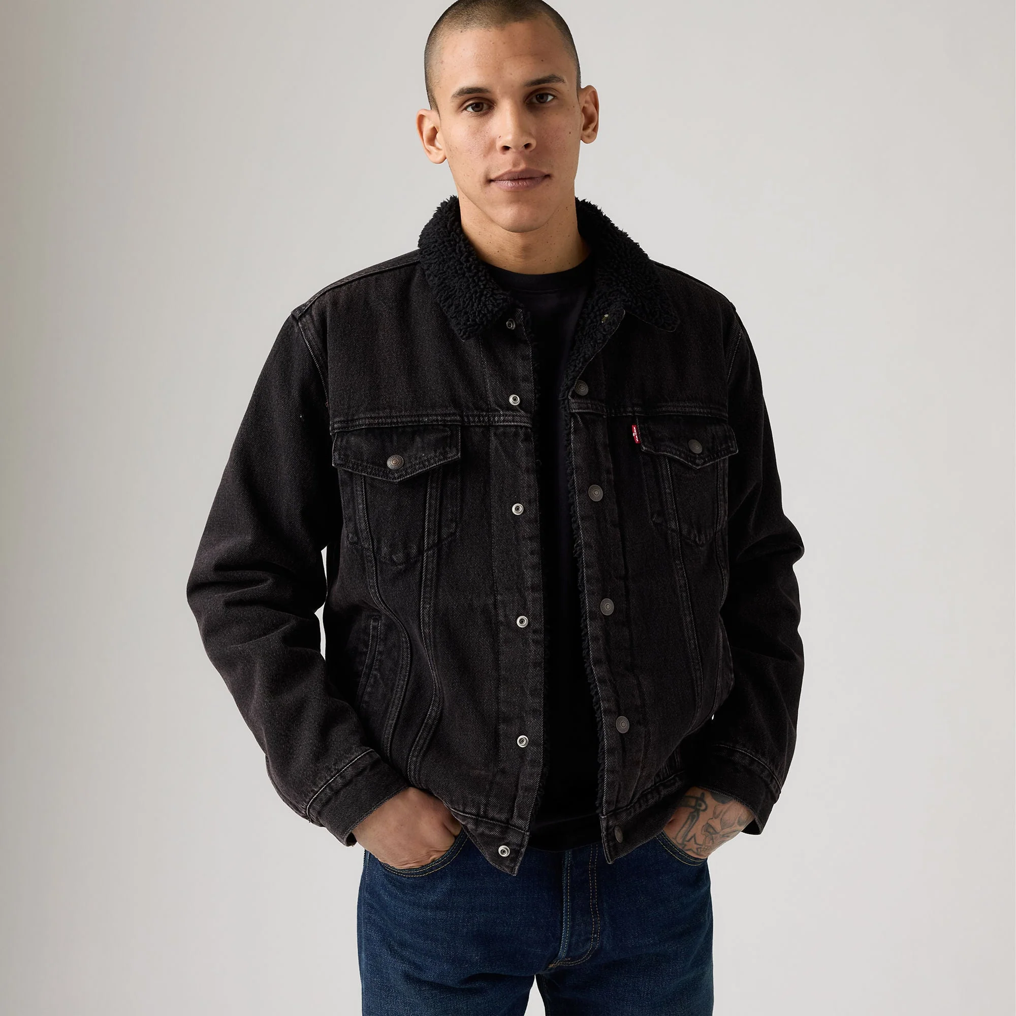Levi's® Men's Type III Sherpa Trucker Jacket - Image 3
