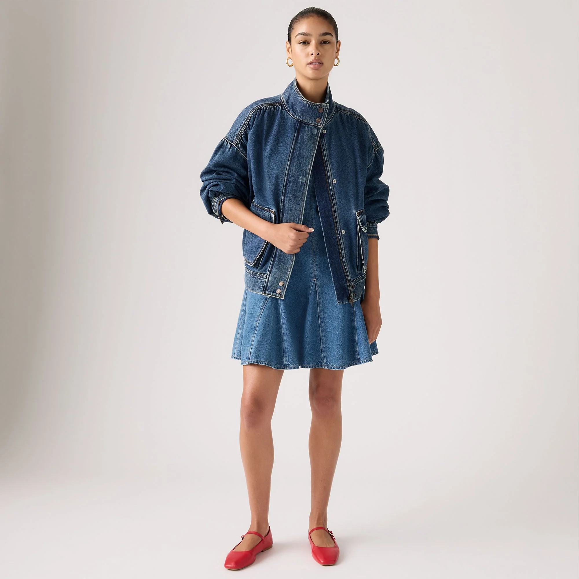 Levi'sĀ® Women's Blouson Trucker Jacket - Image 5