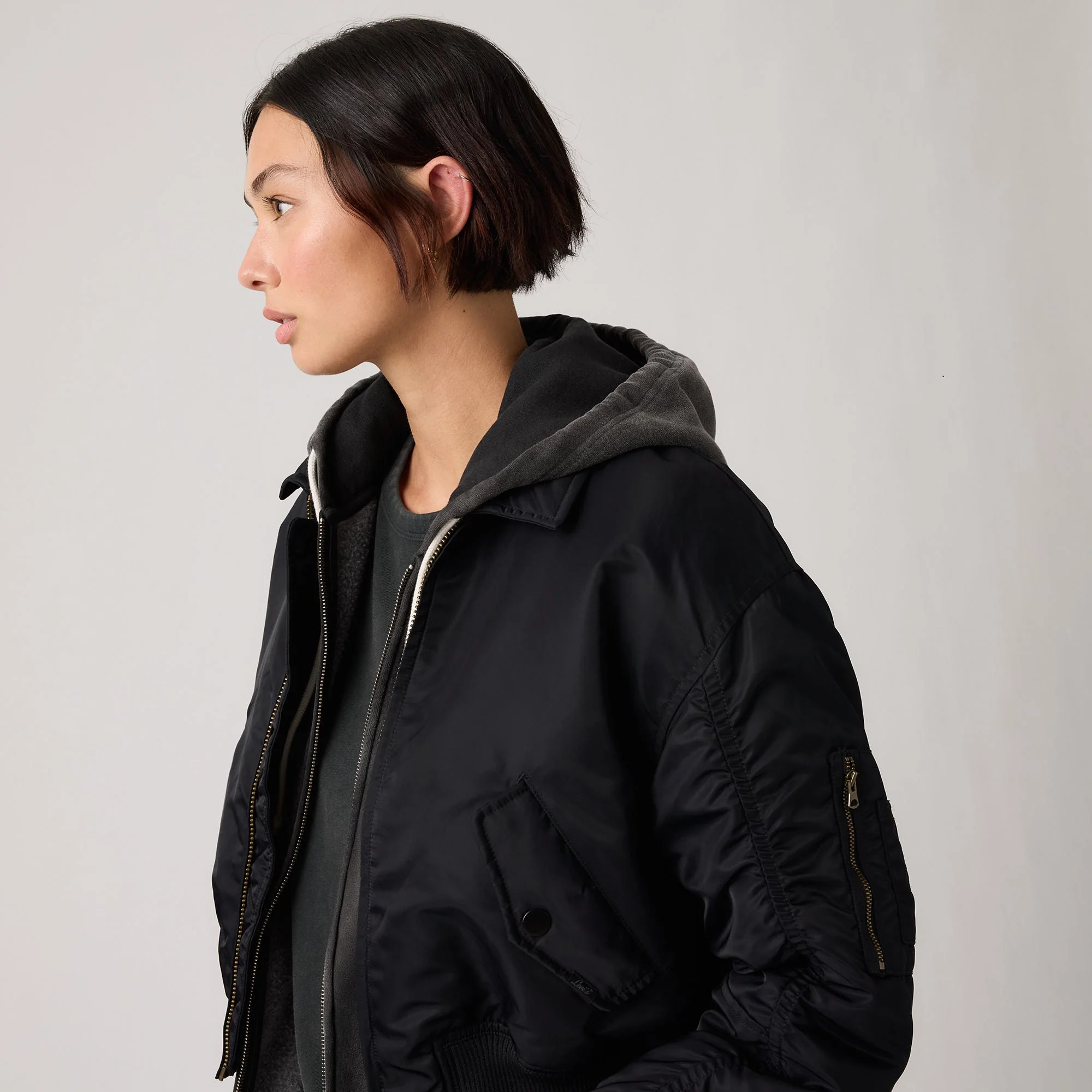 Levi's® Women's Bowie Cropped Bomber Jacket - Image 4
