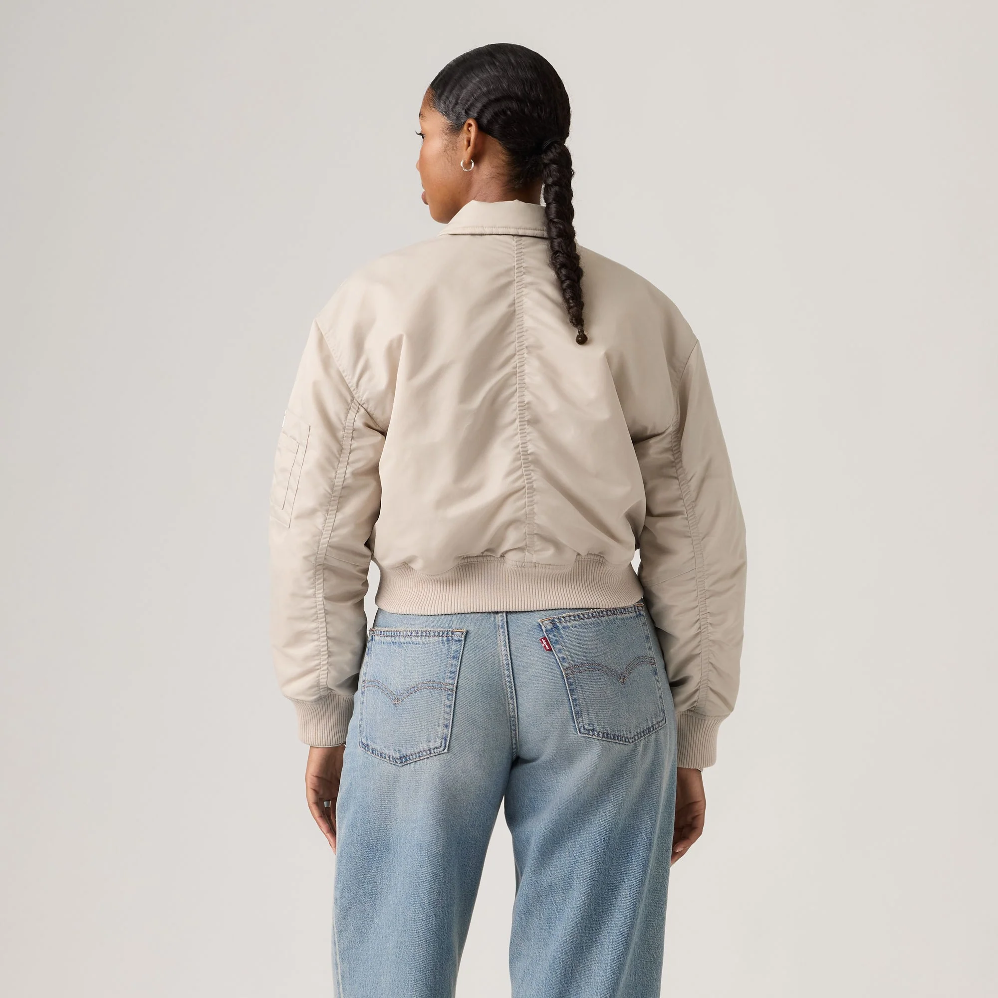 Levi's® Women's Bowie Cropped Bomber Jacket - Image 4