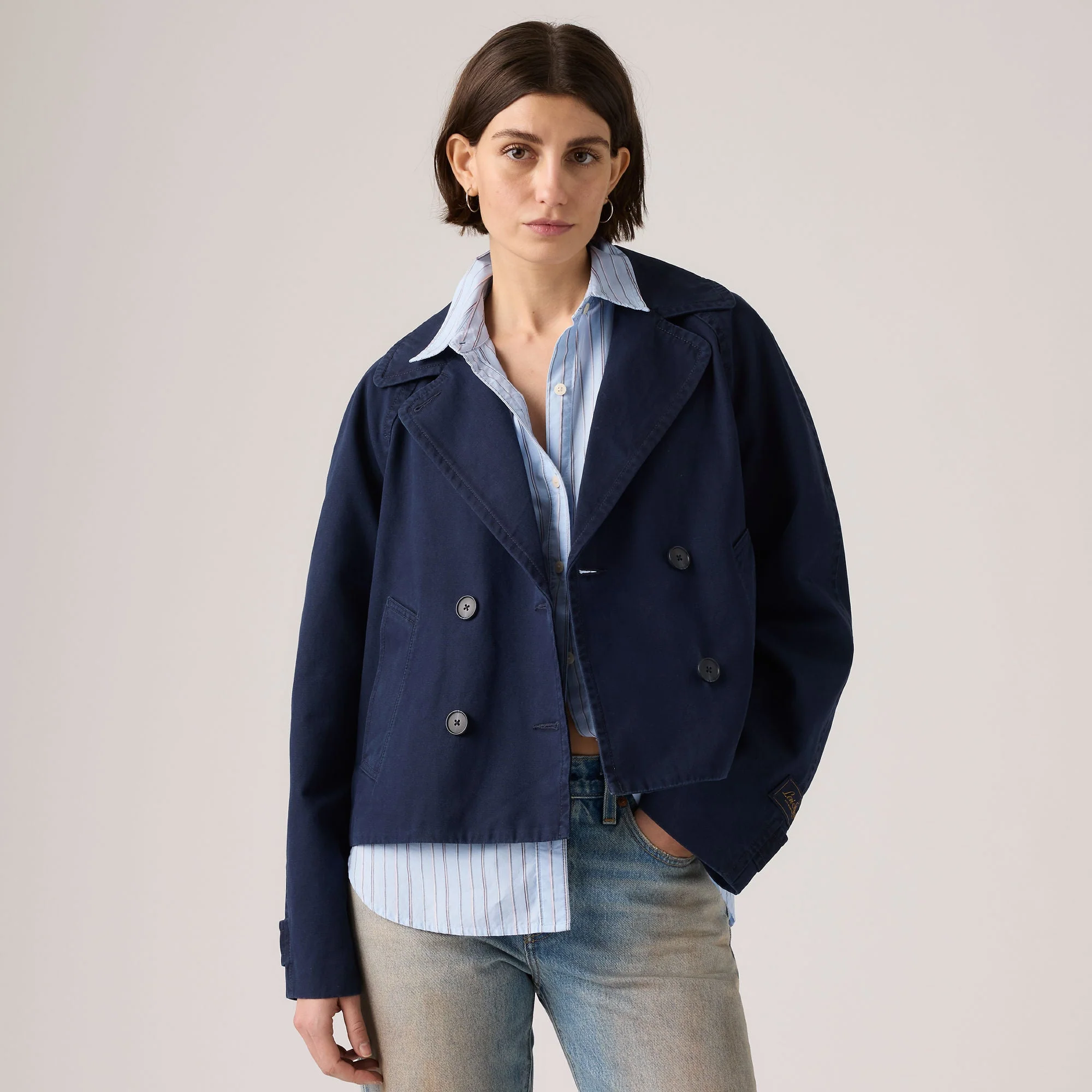 Levi's® Women's Bree Cropped Swing Trench Jacket - Image 3