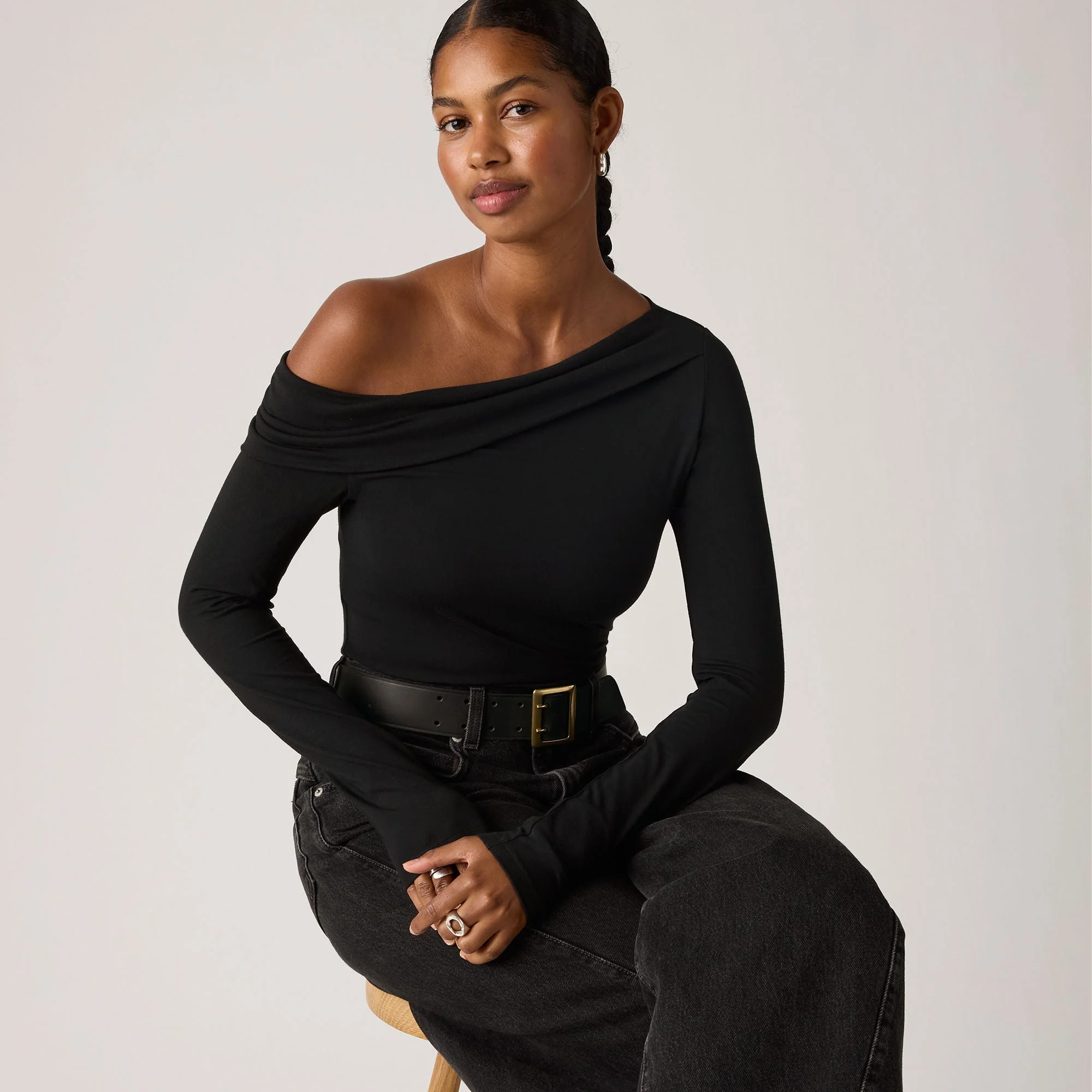 Levi's® Women's Clara Off Shoulder Long-Sleeve Top - Image 3