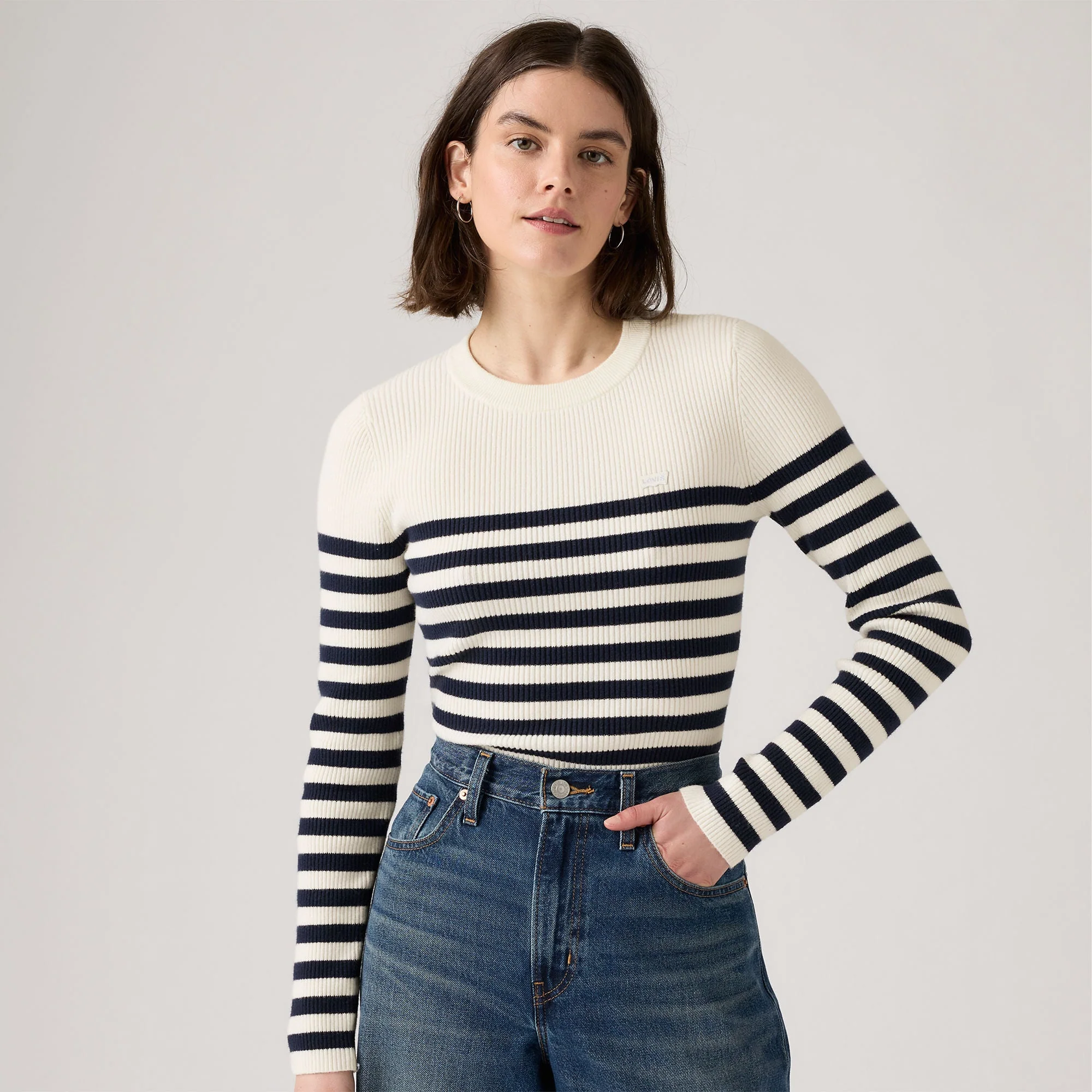 Levi's® Women's Crewneck Rib Sweater - Image 3