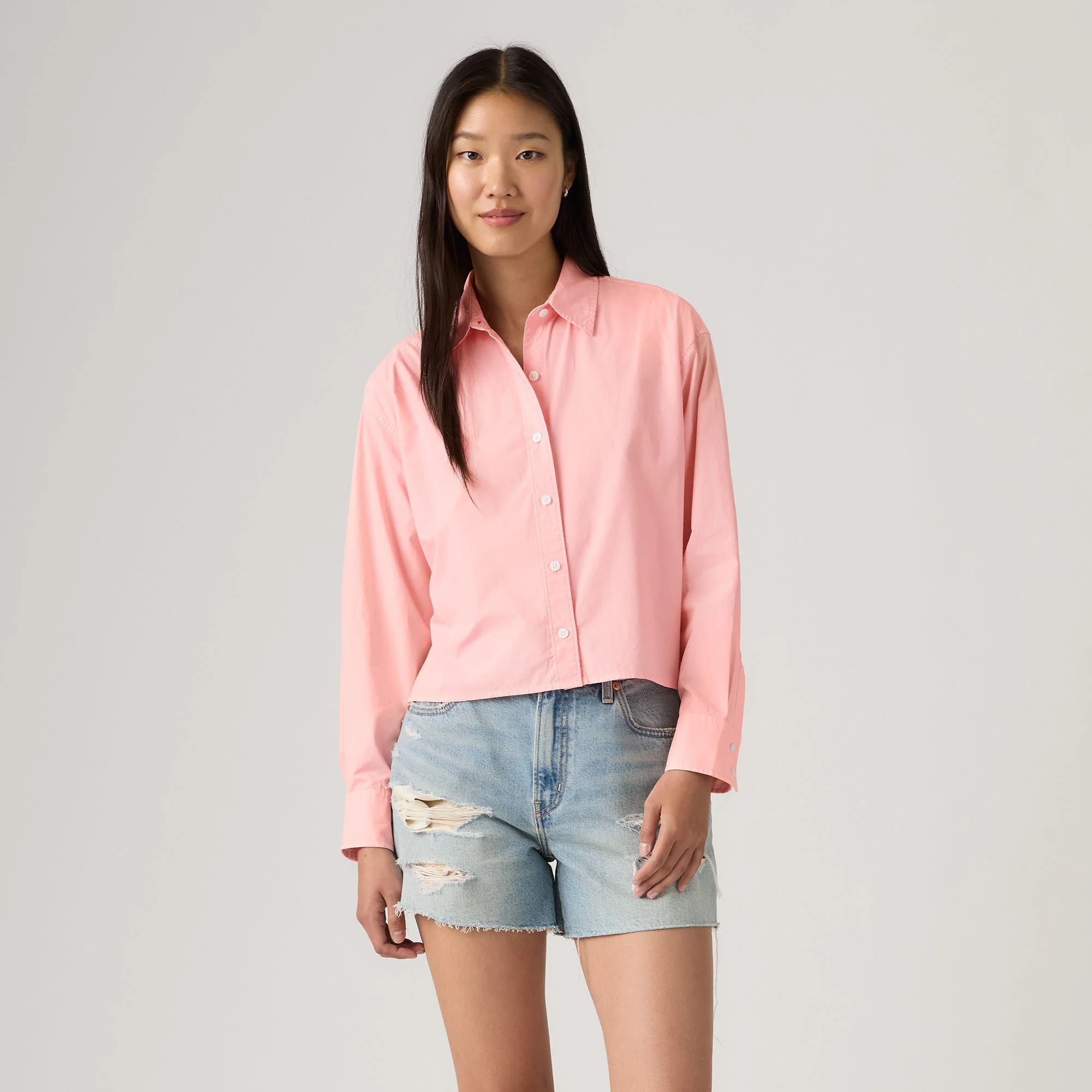 Levi's® Women's Cropped Harlie Shirt - Image 3