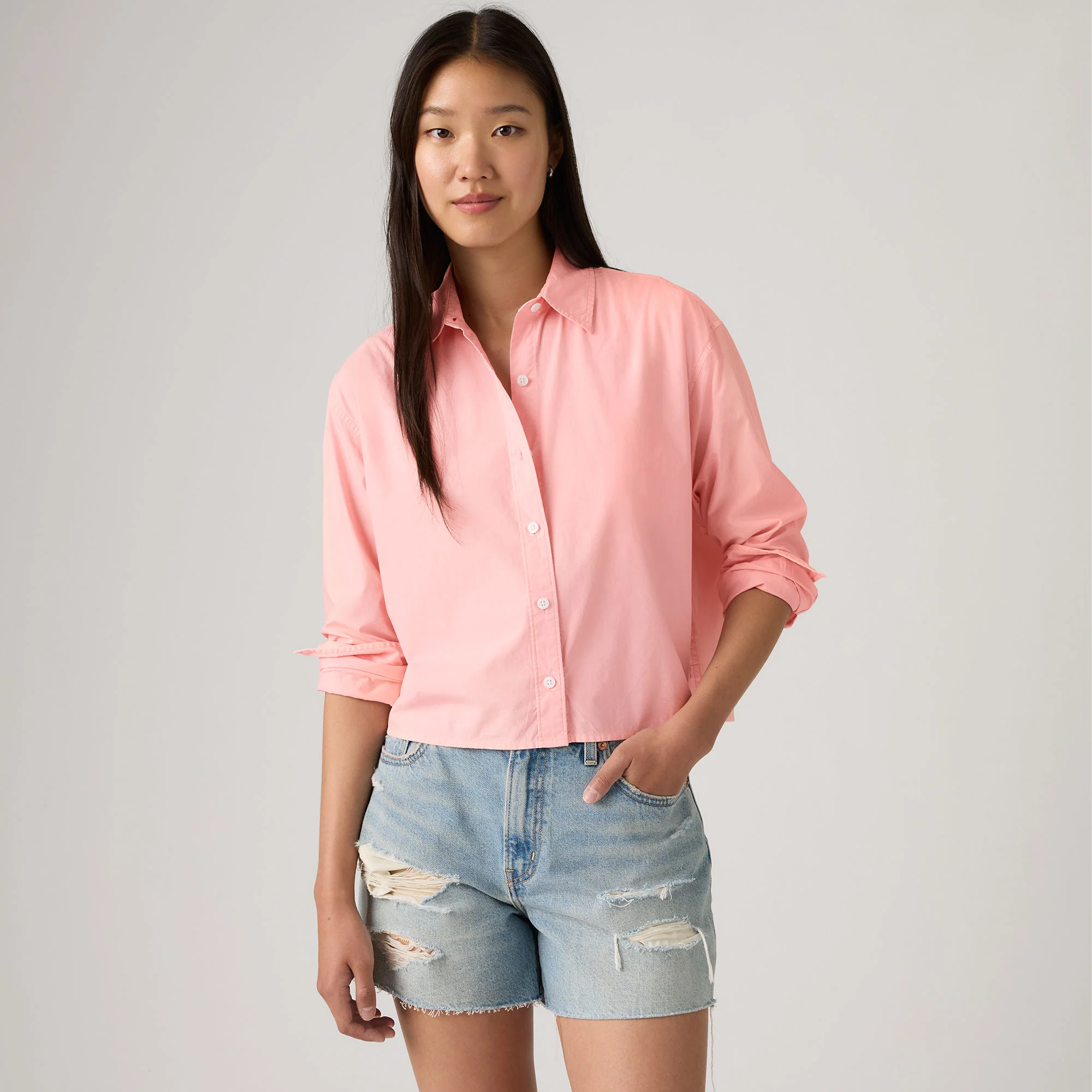 Levi's® Women's Cropped Harlie Shirt - Image 4