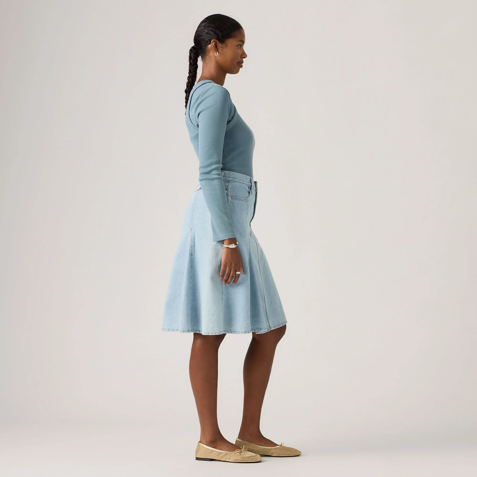 Levi's® Women's Godet Knee-Length Skirt - Image 3