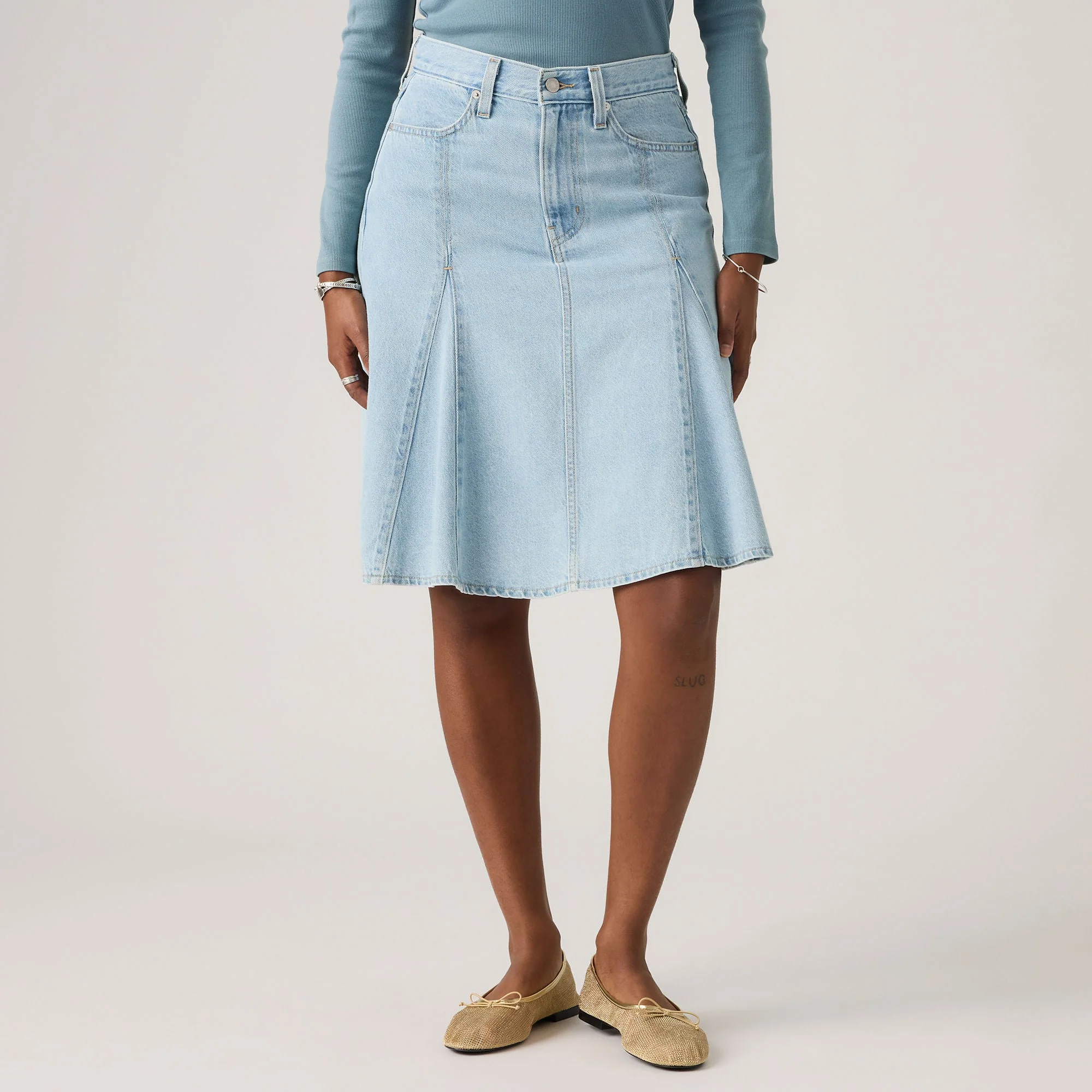 Levi's® Women's Godet Knee-Length Skirt - Image 5