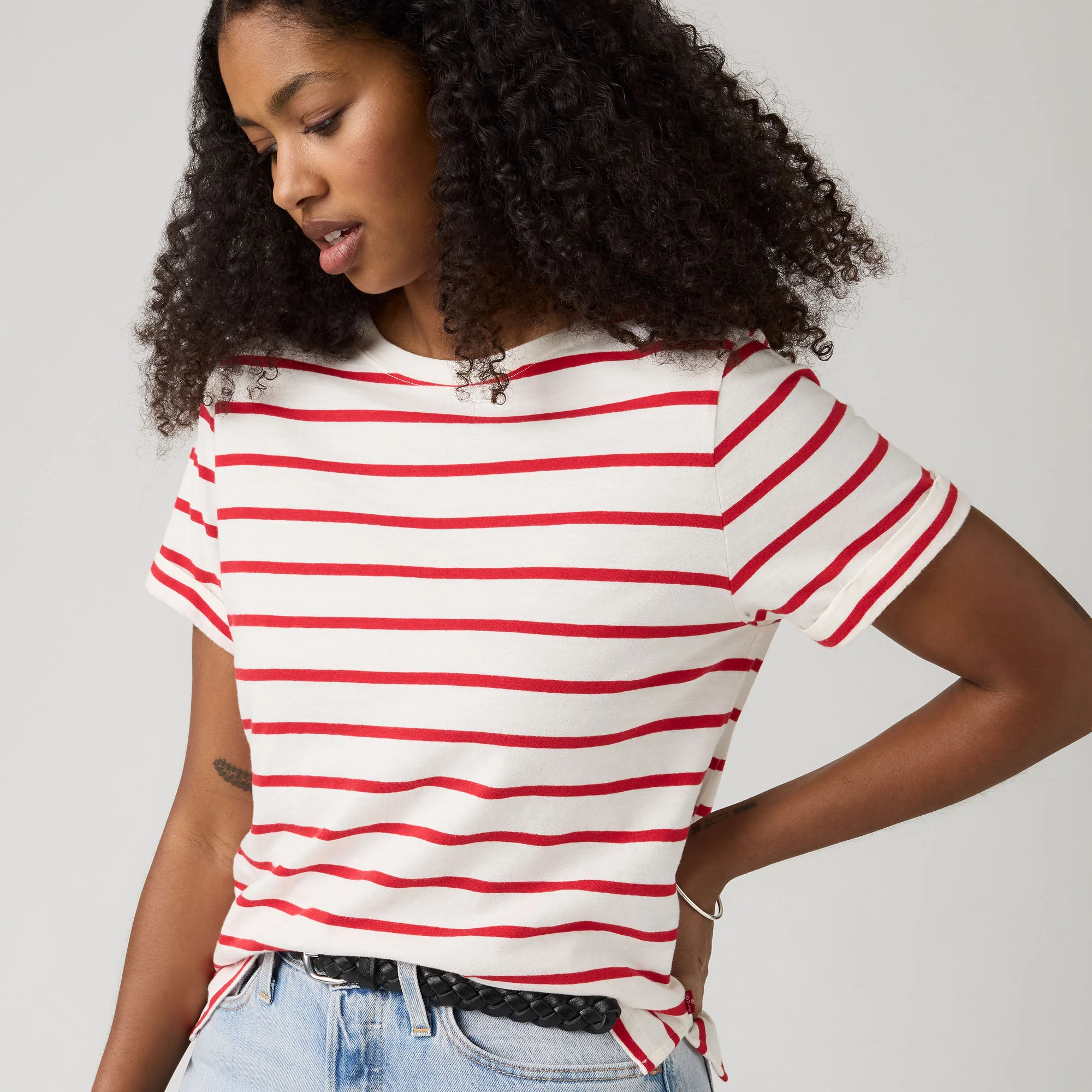 Levi's® Women's Julie Slub Short-Sleeve Tee - Image 4