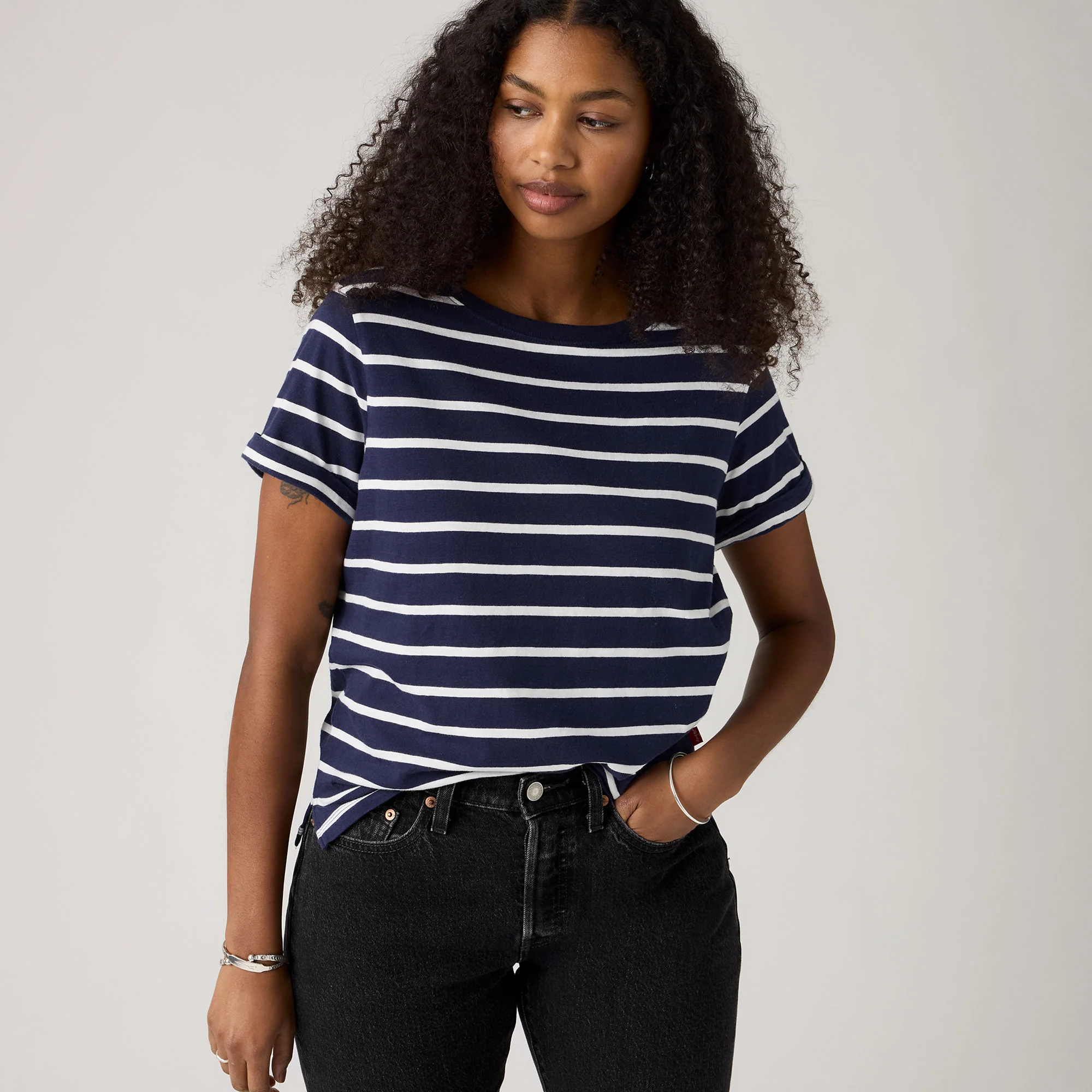 Levi's® Women's Julie Slub Short-Sleeve Tee - Image 3
