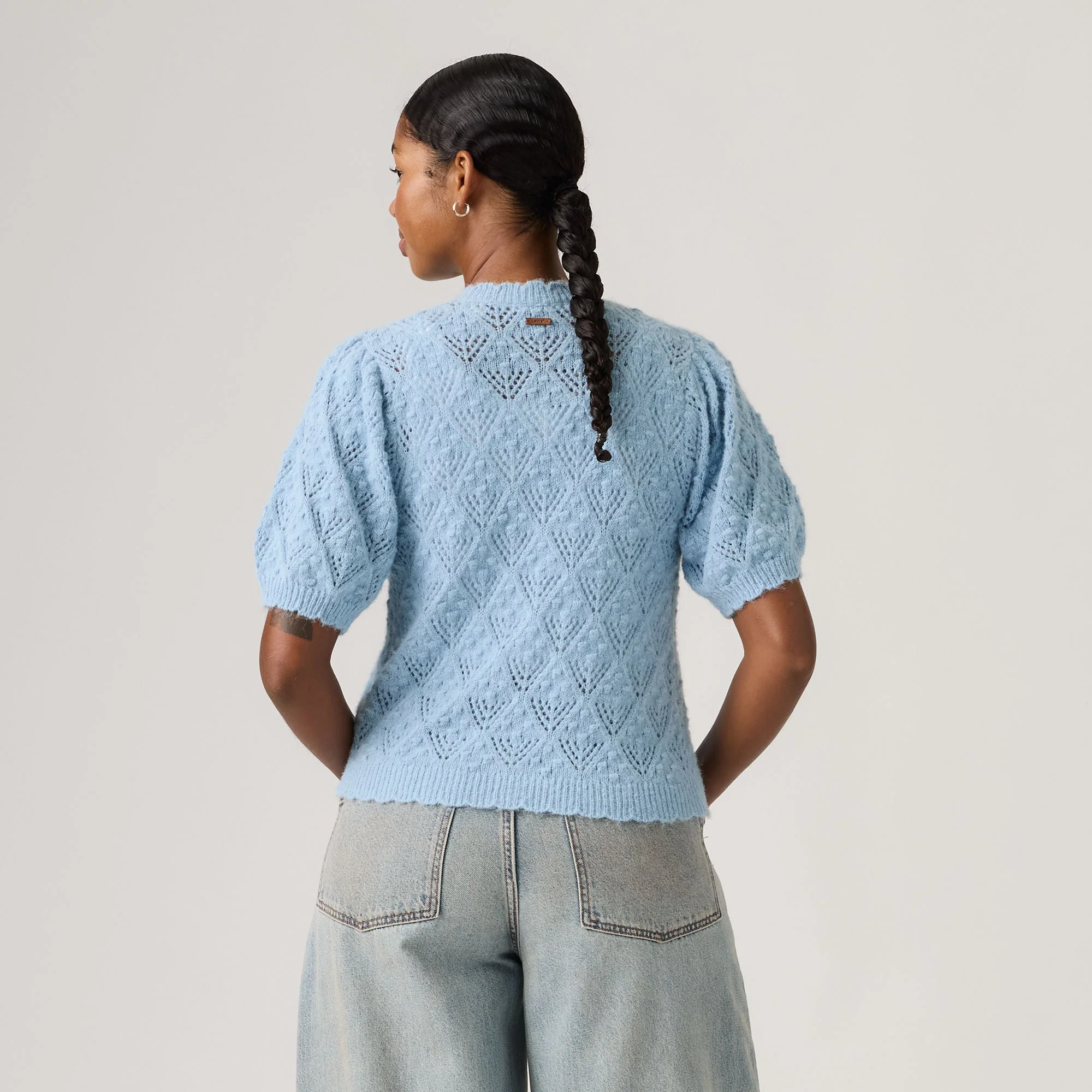Levi's® Women's Pauline Pointelle Short-Sleeve Cardigan - Image 2