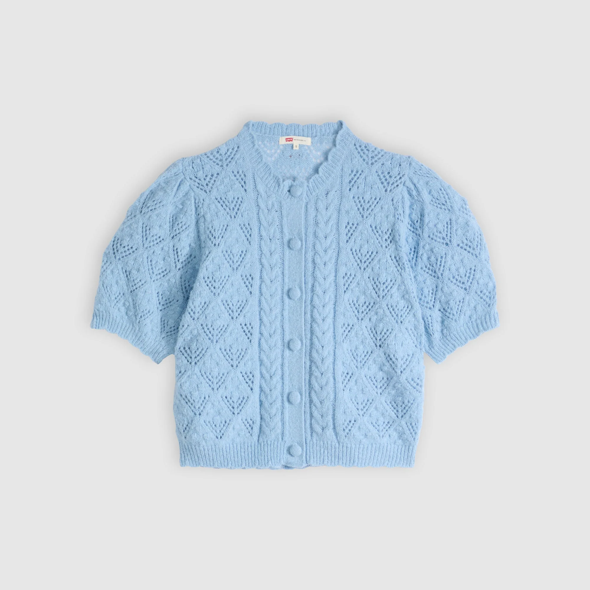 Levi's® Women's Pauline Pointelle Short-Sleeve Cardigan - Image 5