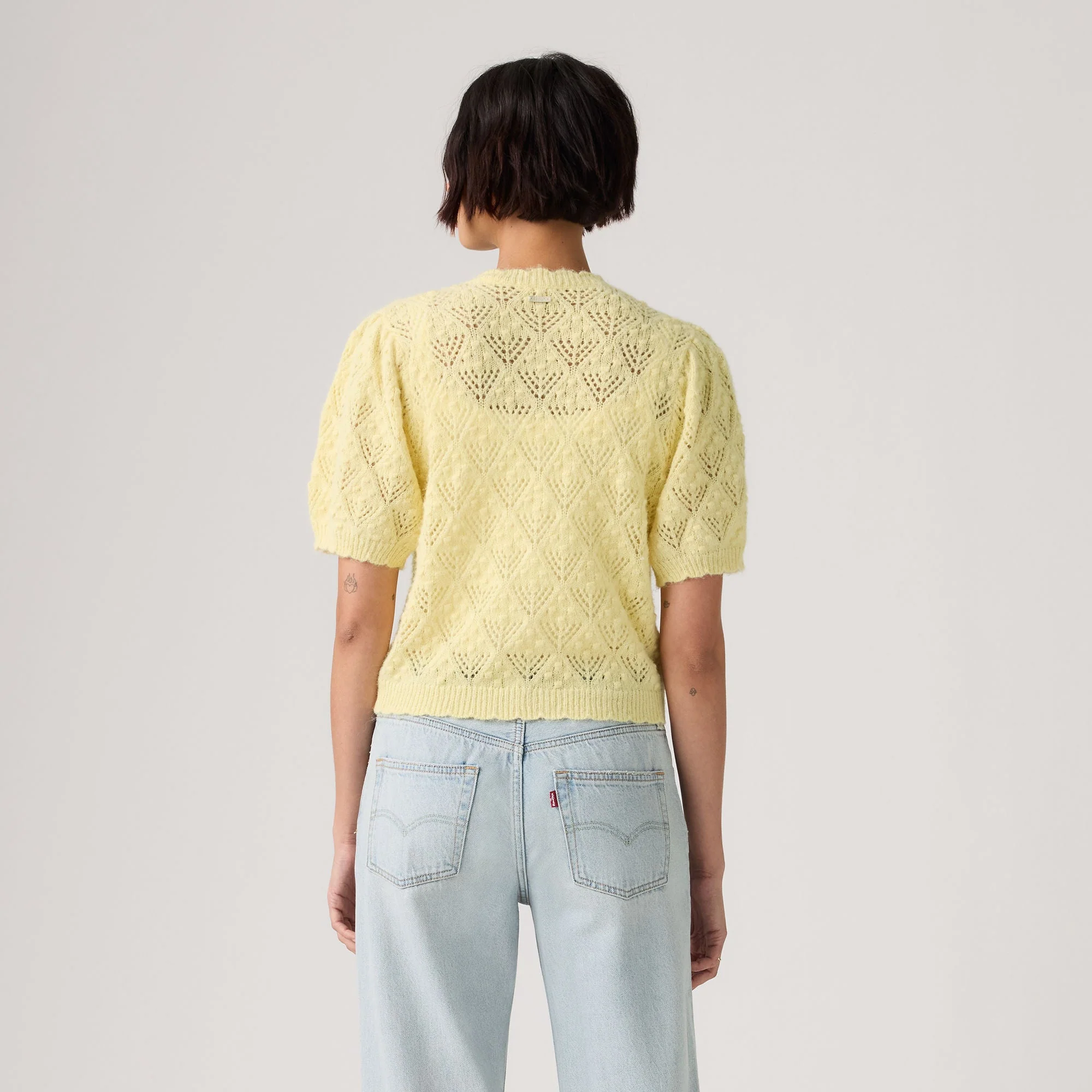 Levi's® Women's Pauline Pointelle Short-Sleeve Cardigan - Image 2