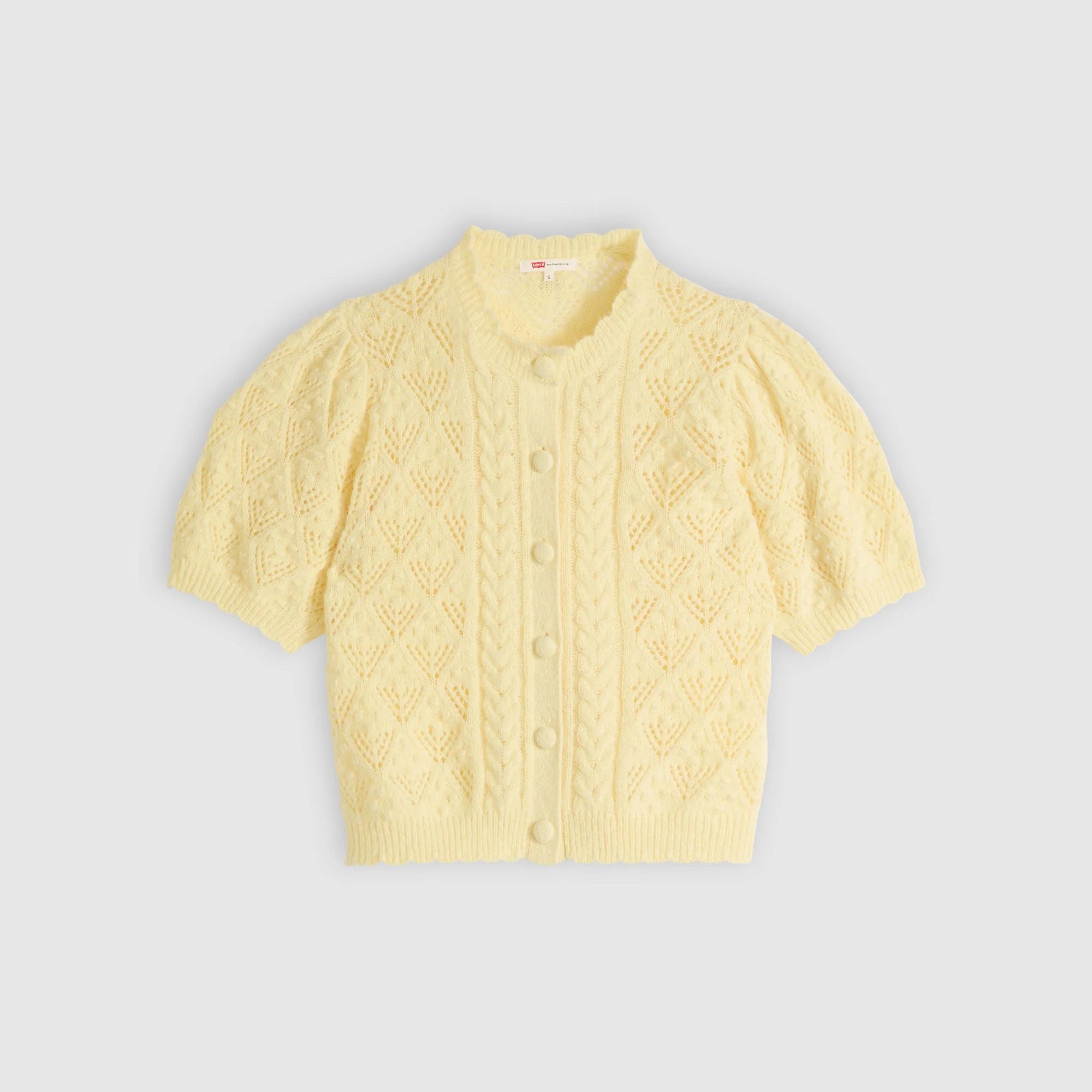 Levi's® Women's Pauline Pointelle Short-Sleeve Cardigan - Image 5