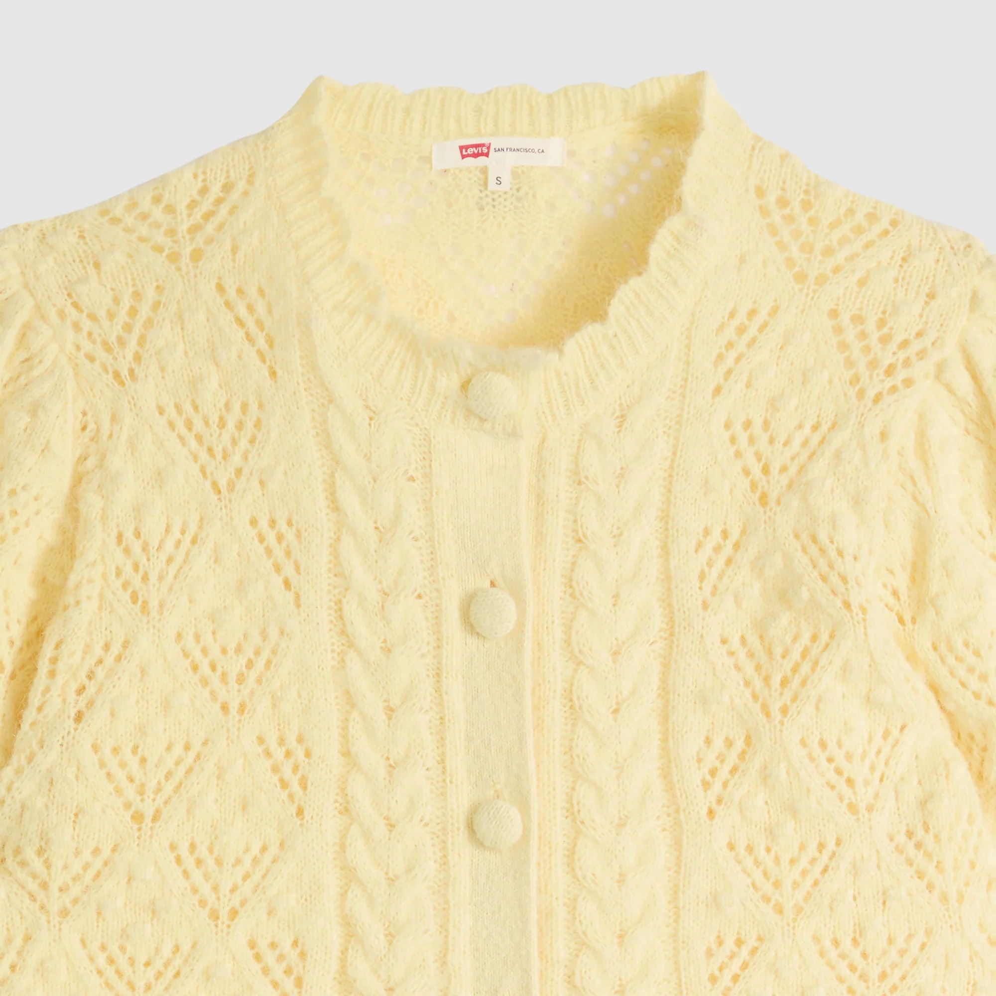Levi's® Women's Pauline Pointelle Short-Sleeve Cardigan - Image 6