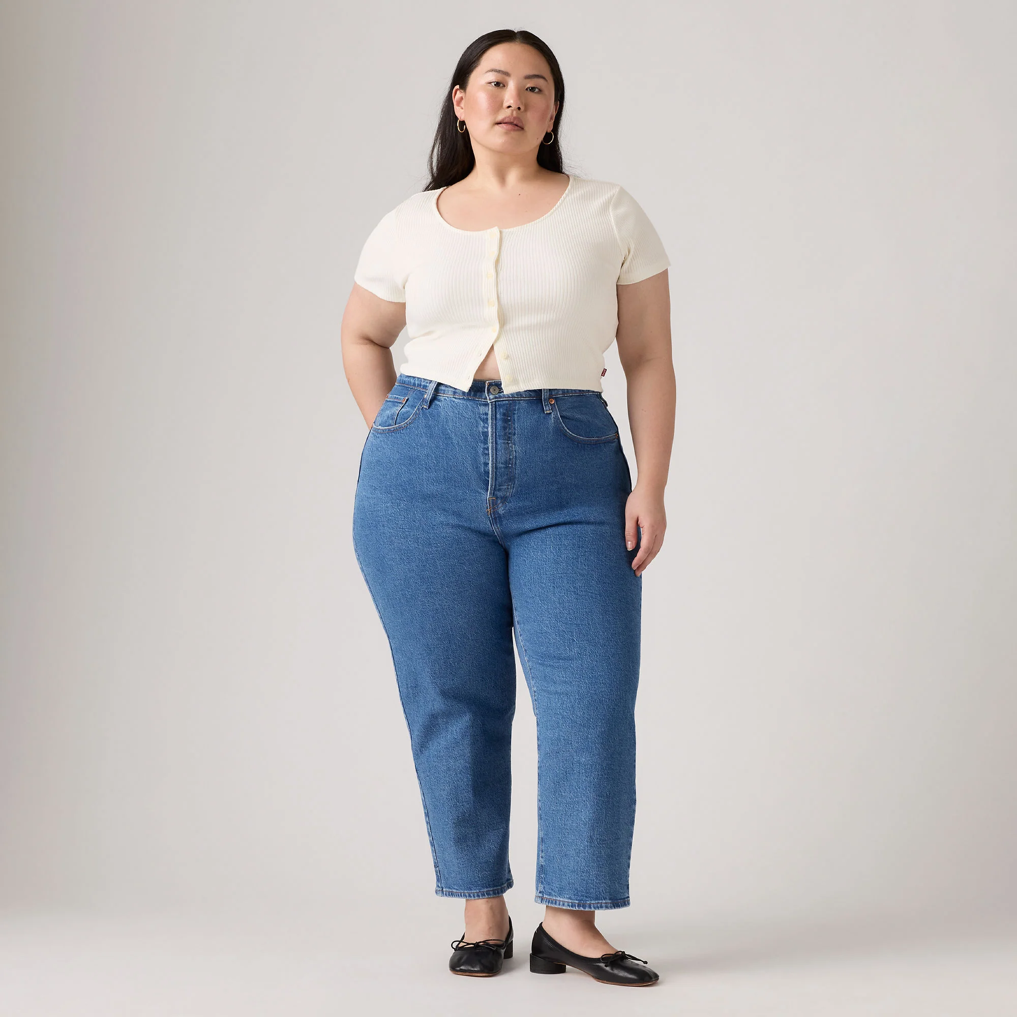 LeviāsĀ® Women's Ribcage Straight Ankle Jeans (Plus Size)