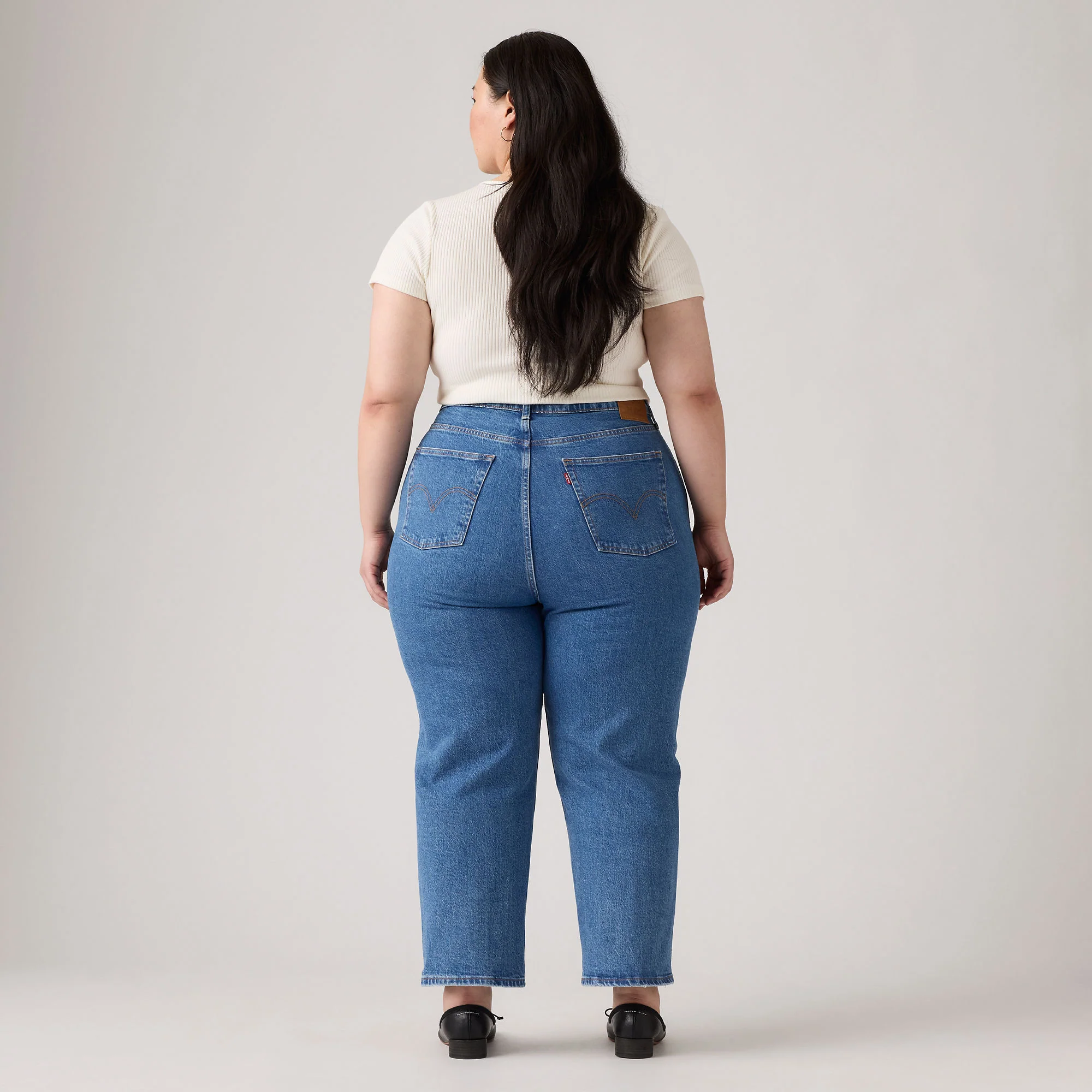 LeviāsĀ® Women's Ribcage Straight Ankle Jeans (Plus Size) - Image 3