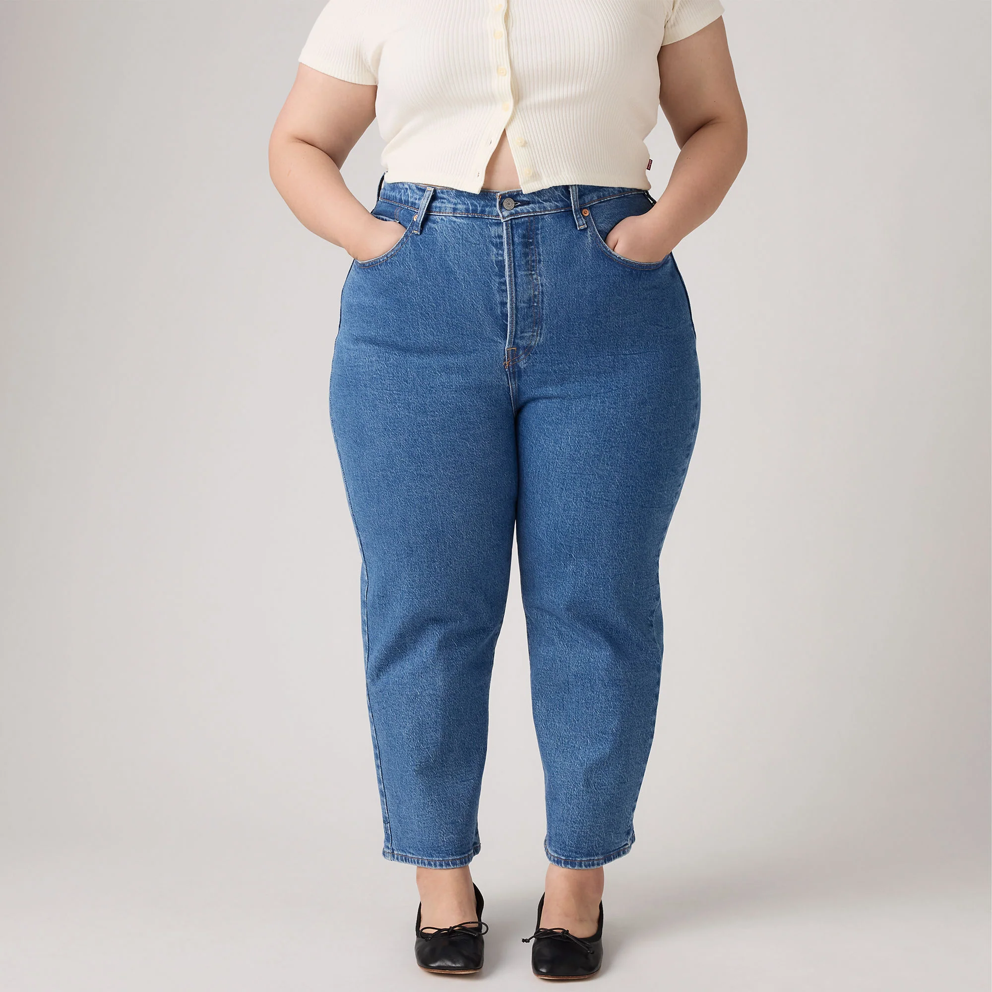 LeviāsĀ® Women's Ribcage Straight Ankle Jeans (Plus Size) - Image 5