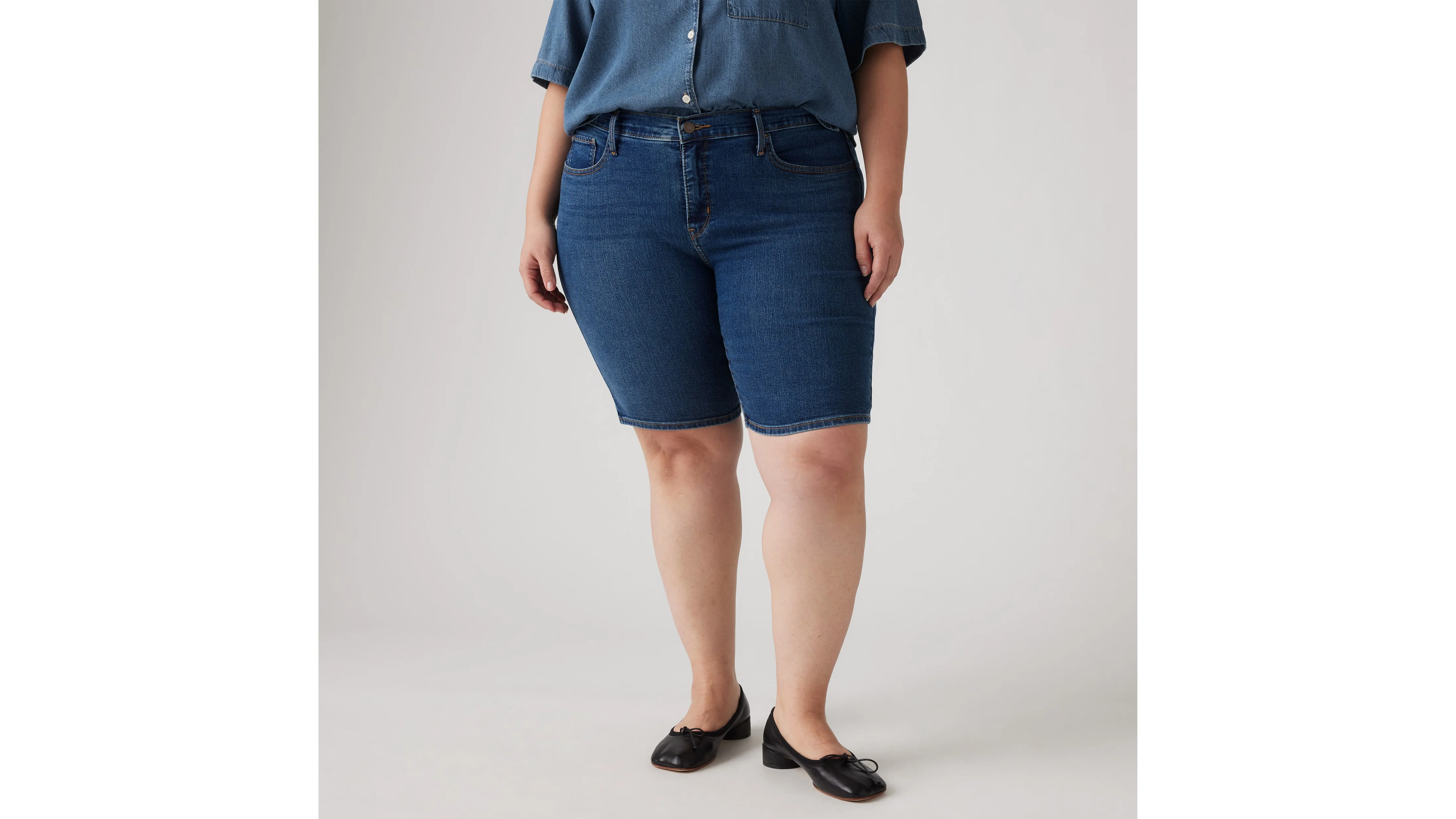 Levi's® Women's Shaping Bermuda Shorts (Plus Size) - Image 5