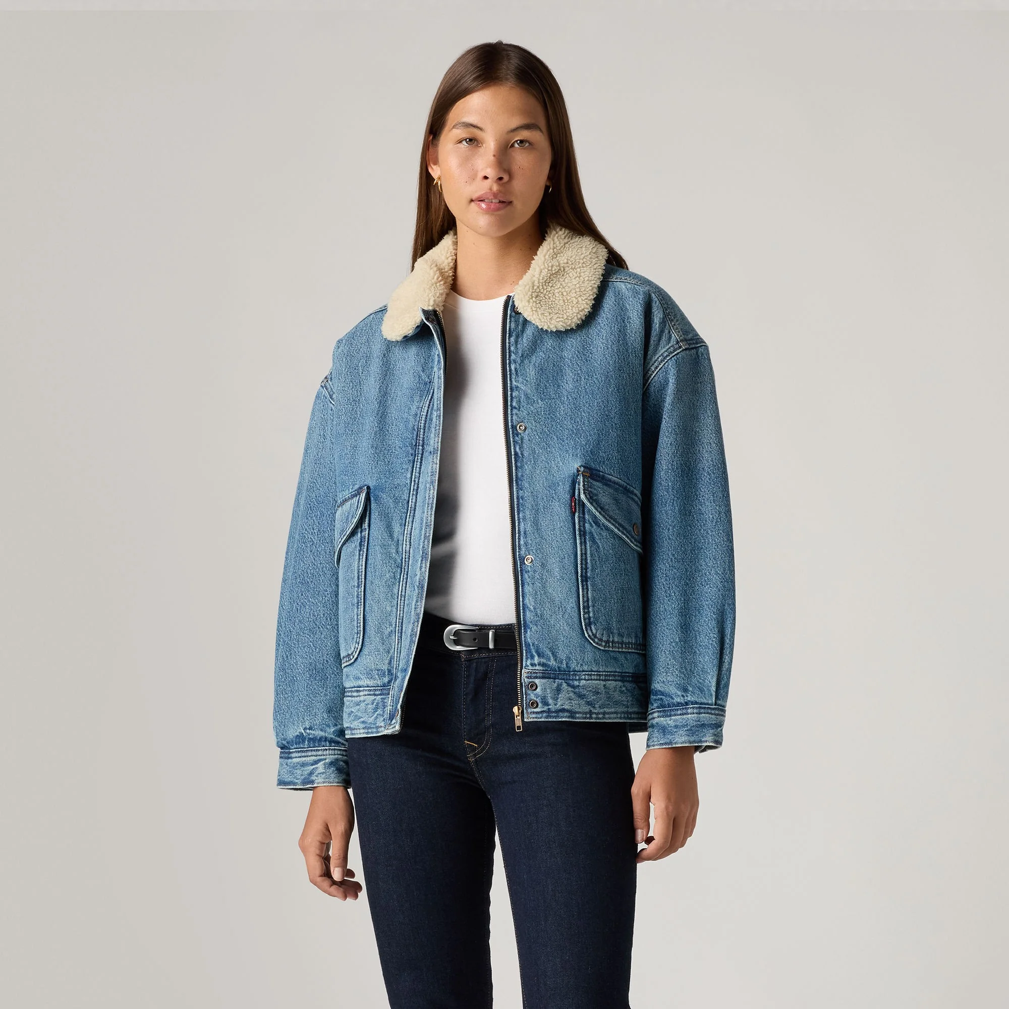 Levi's® Women's Sherpa Bomber Jacket - Image 3