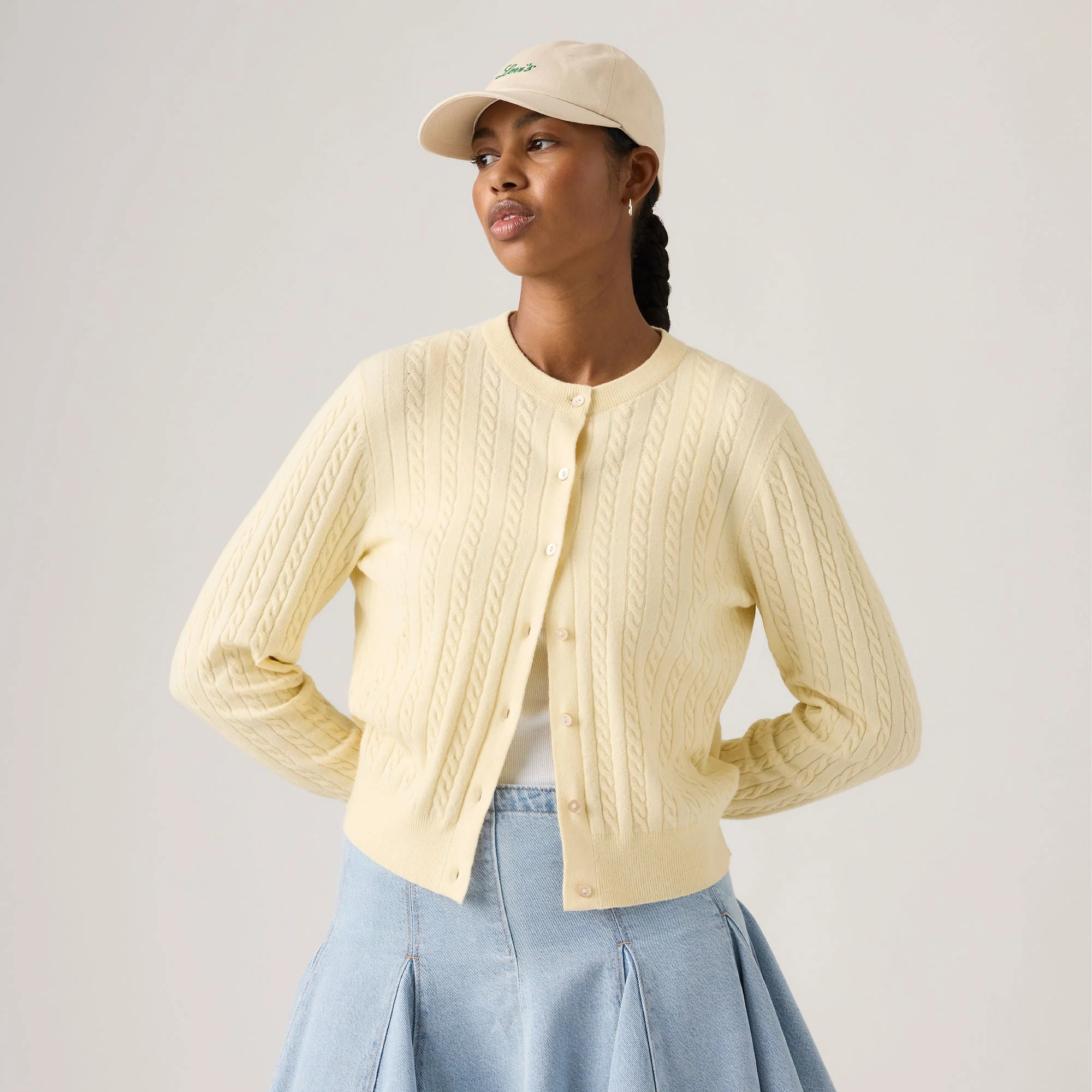 Levi's® Women's Supersoft Crewneck Cardigan - Image 3