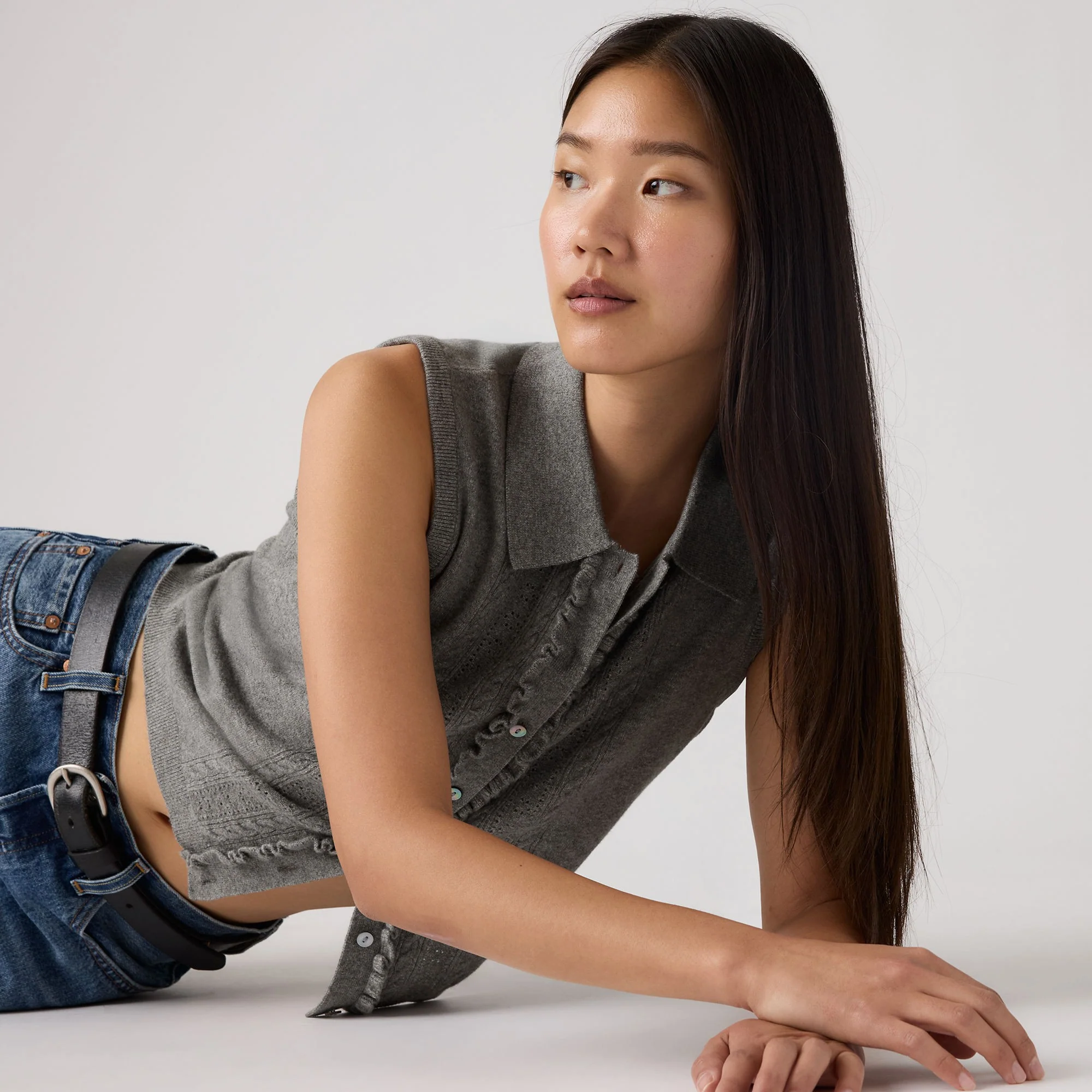 Levi's® Women's Supersoft Mini Ruffle Vest Top