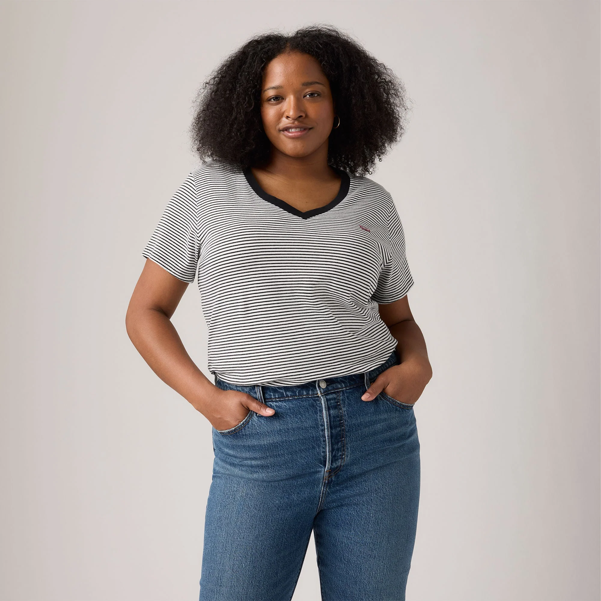 Levi's® Women's V-Neck T-Shirt (Plus Size) - Image 3